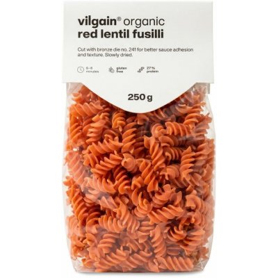 Vilgain fusilli z červené čočky 250 g – Zboží Mobilmania