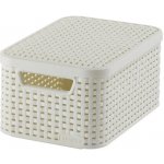 CURVER Košík box s víkem - S - krémový R41115 – Zboží Mobilmania