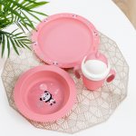 Canpol babies jídelní sada Exotic Animals růžová 2 ks – Zboží Mobilmania