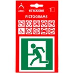 Samolepka piktogram - Únikový východ, postava – Zboží Dáma