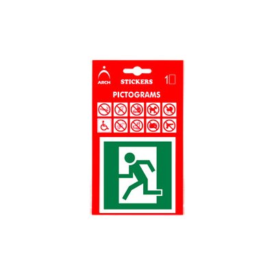 Samolepka piktogram - Únikový východ, postava – Zboží Dáma