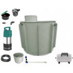 Mravec Plast Nádrž na dešťovou vodu s čerpadlem k obetonování kruhová 10 m³ – Zboží Mobilmania