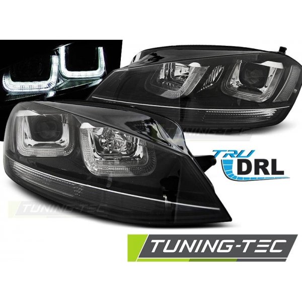 Tuning-Tec Přední světla U-LED BAR denní světla VW Golf 7 12- , blackline  od 12 353 Kč - Heureka.cz