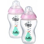 Tommee Tippee Kojenecká láhev C2N růžová 2ks 340ml – Hledejceny.cz