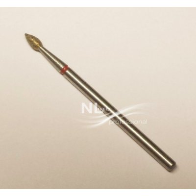 NL nails professional fréza diamant kapka 0.25 zlatá – Sleviste.cz