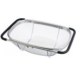 Cedník s výsuvnými rukojeťmi na dřez nerez Black – Zboží Mobilmania