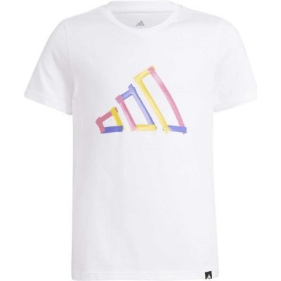 adidas BIG LOGO TEE Dětské tričko bílá – Zboží Dáma