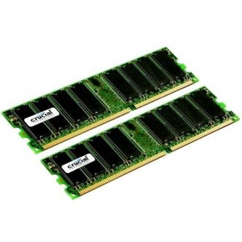 Crucial DDR 2GB KIT 400MHz CL3 CT2KIT12864Z40B