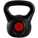 Kettlebell LiveUp Kettlebell plast 4 kg