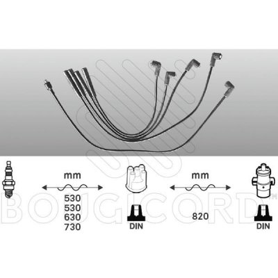 Zapalovací kabely HONDA ACCORD 2.0 78kW – Zboží Mobilmania