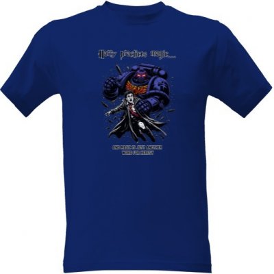 Tričko s potiskem Warhammer Harry pánské Světle šedý melír – Sleviste.cz