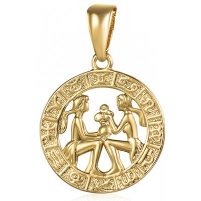 JVD Stříbrný pozlacený gravírovaný přívěsek znamení SVLP0713XH2GOBL BLÍŽENEC – Sleviste.cz