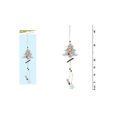 UNIPAP závěs Stromeček bílý 44x12cm JK-6068C 8885699 547913 – Hledejceny.cz