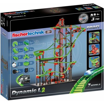 Fischer technik 536621 Profi Dynamic L2 Kuličková dráha 780 ks