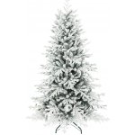 HOMCOM Umělý vánoční stromek HOMCOM 180 cm vánoční stromek se sněhem 1815 větví skládací kovový stojan – Zbozi.Blesk.cz