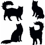 Artemiss Kočky plastová šablona 352 B 14,5x14,5cm – Sleviste.cz