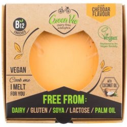Greenvie Veganská alternativa sýru cheddar blok 250 g