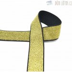 Pruženka s lurexem šíře 40 mm, zlatá – Zboží Dáma