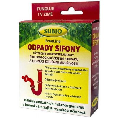 SuBio Free Line bakterie do odpadů a sifonů 50 g