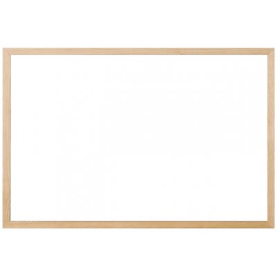 Toptabule.cz MTDR6040 Bílá magnetická tabule v dřevěném rámu 60 x 40 cm – Zboží Mobilmania