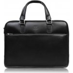 Paolo Peruzzi Kožená taška na dokumenty černá – Zboží Mobilmania