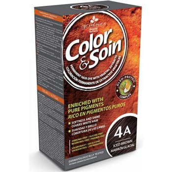 Color & Soin barva na vlasy 4A ledově hnědá 135 ml