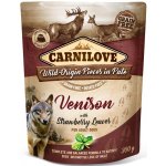 Carnilove Paté Venison with Strawberry Leaves 300 g – Zbozi.Blesk.cz