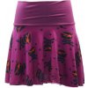 Dámská sukně Thajsko sukně krátká Lambada fialový pas lebky