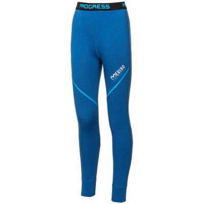 Progress MW SDND dětské dlouhé merino spodky modrý melír – Zboží Dáma