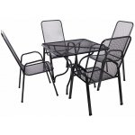 DEOKORK Zahradní kovová sestava CASCADA II. 1+4 Stůl 105x105 cm – Hledejceny.cz