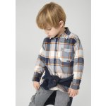 Mayoral košile s dlouhým rukávem podšitá kostka modrá – Hledejceny.cz