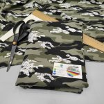 Moraviatex Balíček - Teplákovina elastická potisk maskáč mramorový khaki green (0,54kg) – Hledejceny.cz