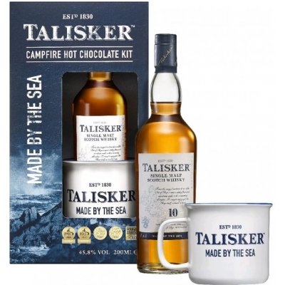 Talisker Whisky Talisker 10y 45,8% 0,7 l (dárkové balení 1 plecháček) – Zbozi.Blesk.cz