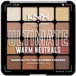 NYX Professional Makeup Ultimate Shadow Palette oční stíny Warm Neutrals 16 ks – Zboží Dáma