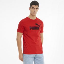 Puma pánské ESS LOGO TEE 586666-11 HIGH RISK RED