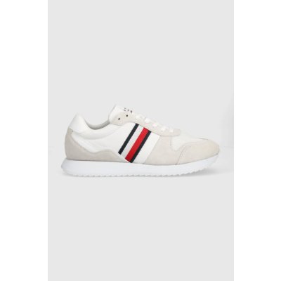 Tommy Hilfiger Runner Evo Mix bílé FM0FM04699 – Zboží Mobilmania