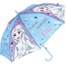 MLC WD 13742 Ledové království Elsa deštník dětský vystřelovací modrý