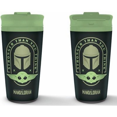 Pyramid International Cestovní hrnek Star Wars Mandalorian Stronger Than You Think 450 ml – Sleviste.cz