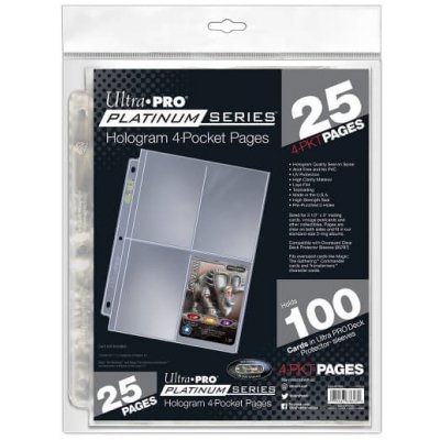 Ultra Pro Stránky do alba 4-Pocket Platinum Series 25ks