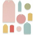 Sizzix Framelits 9 ks štítky vyřezávací šablon – Zbozi.Blesk.cz