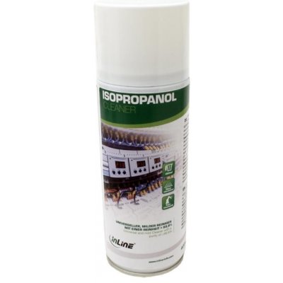 InLine Isopropyl alkohol - čistící a dezinfekční sprej, 99.9%, 400 ml (43207) - 19.42.9010 – Hledejceny.cz