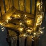 Nexos Dekorační řetěz s třpytivými krystaly 20 LED teplá bílá – Hledejceny.cz