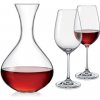 Váza Crystalex Set na víno Viola (set 1 karafa +2 sklenice)