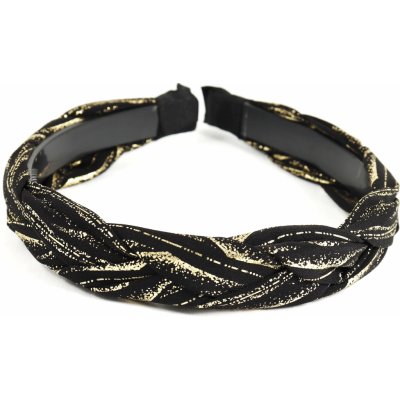 Černo-zlatá čelenka do vlasů – Sleviste.cz
