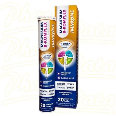 Glenmark Magnesium B-Komplex Immune 20 eff.tablet – Hledejceny.cz