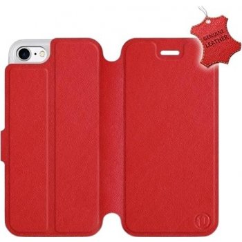 Pouzdro Mobiwear Luxusní flip Apple iPhone 7 kožené Červené