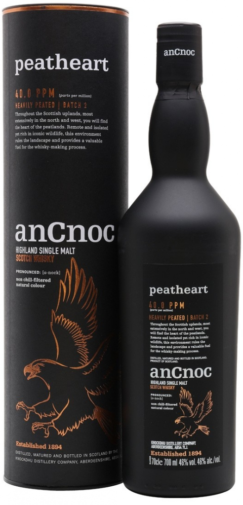 AnCnoc Peatheart 46% 0,7 l (tuba)