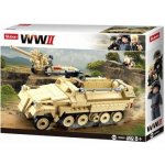Sluban B0695 Army Německý polopásový tahač – Zboží Dáma