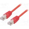 síťový kabel Gembird PP22-1M/R Patch FTP kat. 5e, 1m, červený
