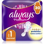 Always Platinum Normal Velikost 1 hygienické vložky s křidélky 30 ks – Zboží Mobilmania